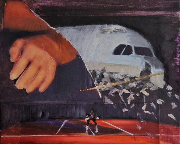 Plane and football